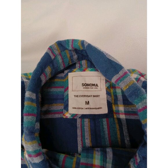 Mens Sonoma Multi Color Button Up Shirt Size XL - Picture 2 of 3